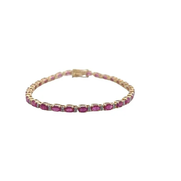 Ruby and Diamond Tennis Bracelet Mitchell's Jewelry Norman, OK
