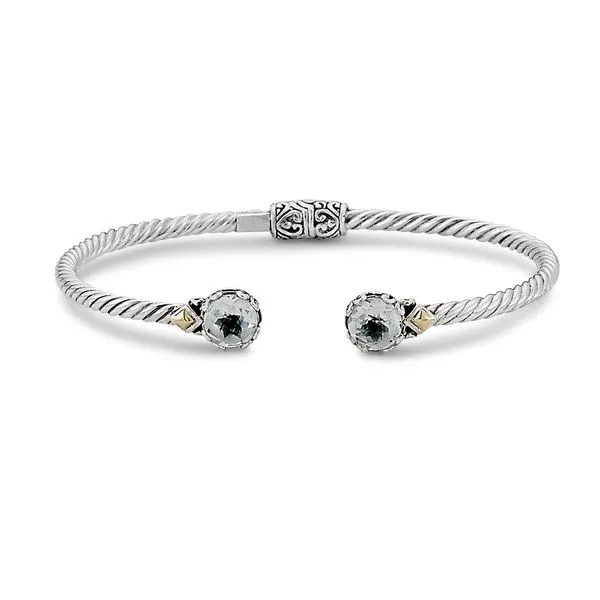 White Topaz Bangle Bracelet by Samuel B. Mitchell's Jewelry Norman, OK