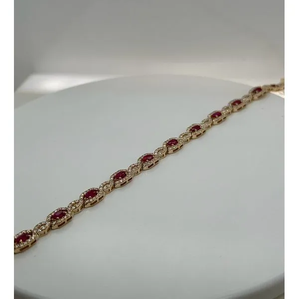 Ruby And Diamond Bracelet Mitchell's Jewelry Norman, OK