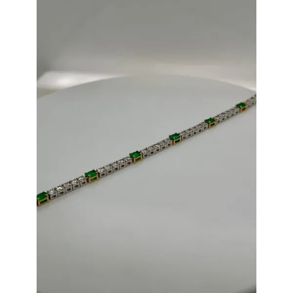 Emerald And Diamond Bracelet Mitchell's Jewelry Norman, OK
