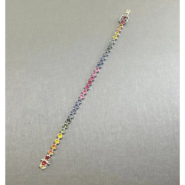 Multi Color Sapphire Bracelet Mitchell's Jewelry Norman, OK