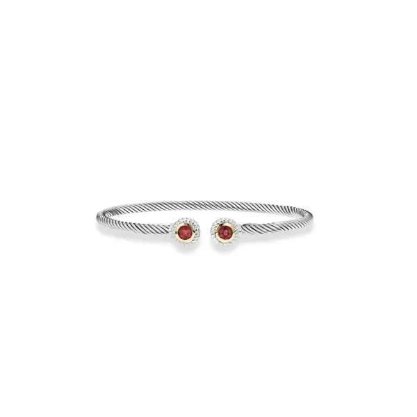 Garnet Cuff Bangle Bracelet Mitchell's Jewelry Norman, OK
