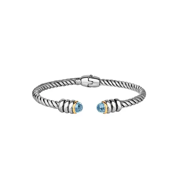 Blue Topaz Cuff Bangle Bracelet Mitchell's Jewelry Norman, OK