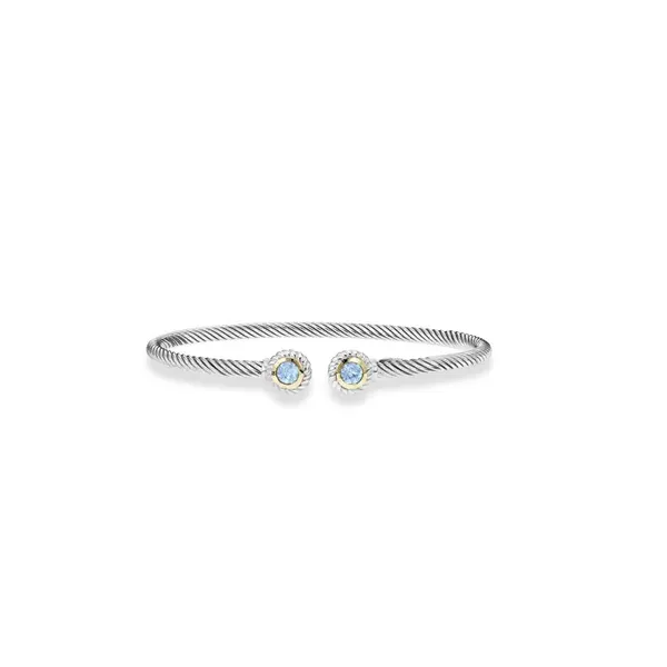 Blue Topaz Cuff Bangle Bracelet Mitchell's Jewelry Norman, OK