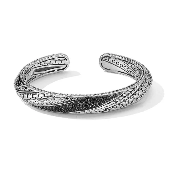 Black Spinel Cuff Bangle Mitchell's Jewelry Norman, OK