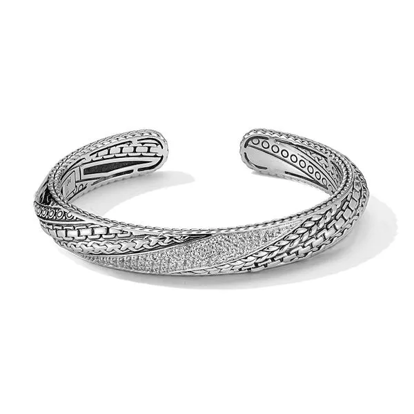 White Topaz Cuff Bangle Mitchell's Jewelry Norman, OK