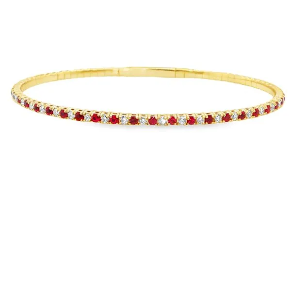 Ruby And Diamond Bangle Mitchell's Jewelry Norman, OK