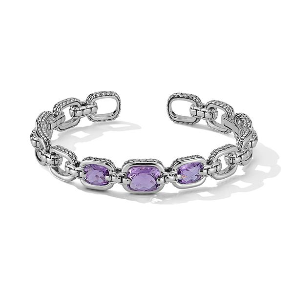 Amethyst Link Cuff Bangle Mitchell's Jewelry Norman, OK