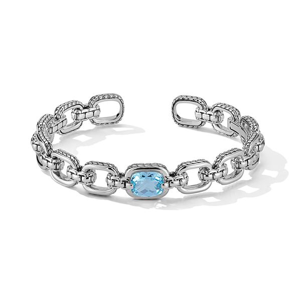 Sky Blue Topaz Link Cuff Bangle Mitchell's Jewelry Norman, OK