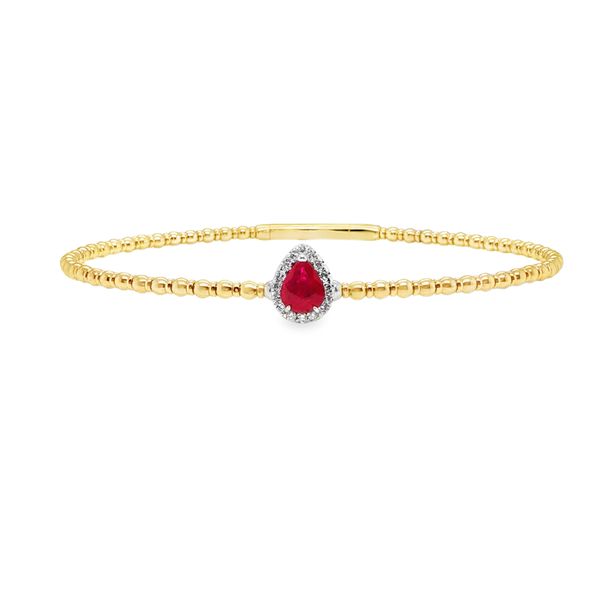 Ruby And Diamond Bangle Bracelet Mitchell's Jewelry Norman, OK