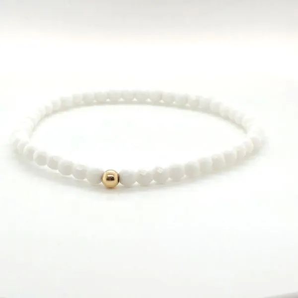 White Quartz Bead Bracelet by Dee Berkley Mitchell's Jewelry Norman, OK