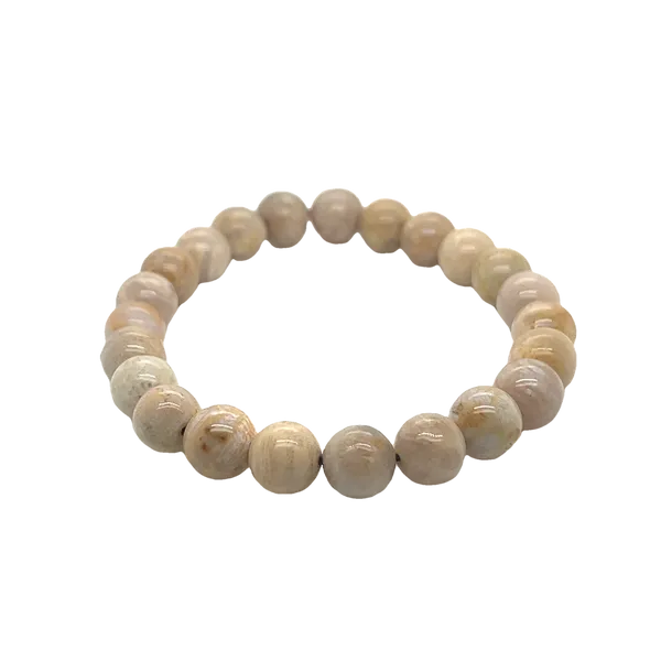 Coral Fossil Bead Bracelet Mitchell's Jewelry Norman, OK