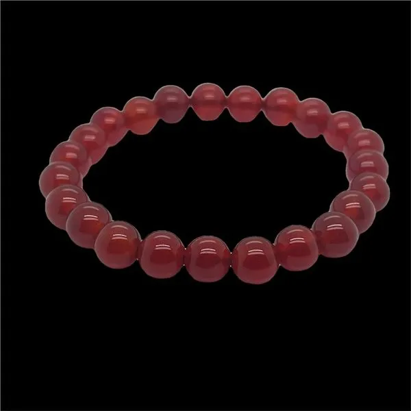 Red Agate Bead Bracelet Mitchell's Jewelry Norman, OK