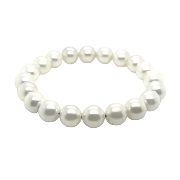 Shell Pearl Bead Bracelet Mitchell's Jewelry Norman, OK