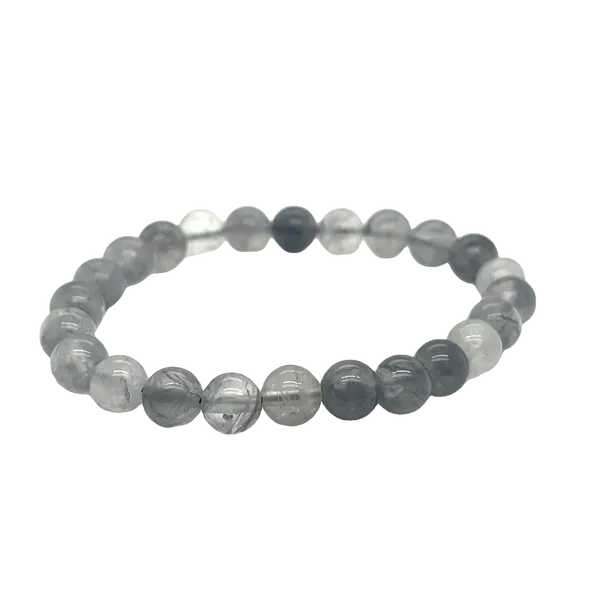 Cloudy Quartz Bead Bracelet Mitchell's Jewelry Norman, OK
