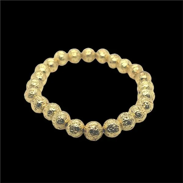 Gold Plated Lava Stone Bead Bracelet Mitchell's Jewelry Norman, OK