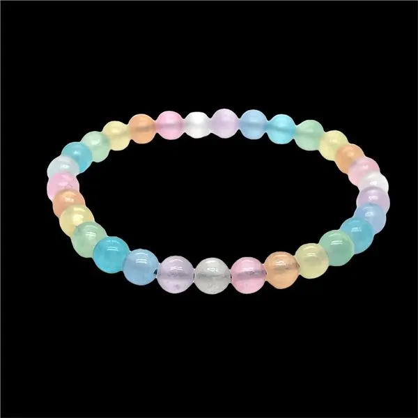 Rainbow Selenite Bead Bracelet Mitchell's Jewelry Norman, OK