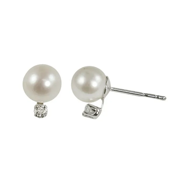 Pearl And Diamond Earrings Mitchell's Jewelry Norman, OK