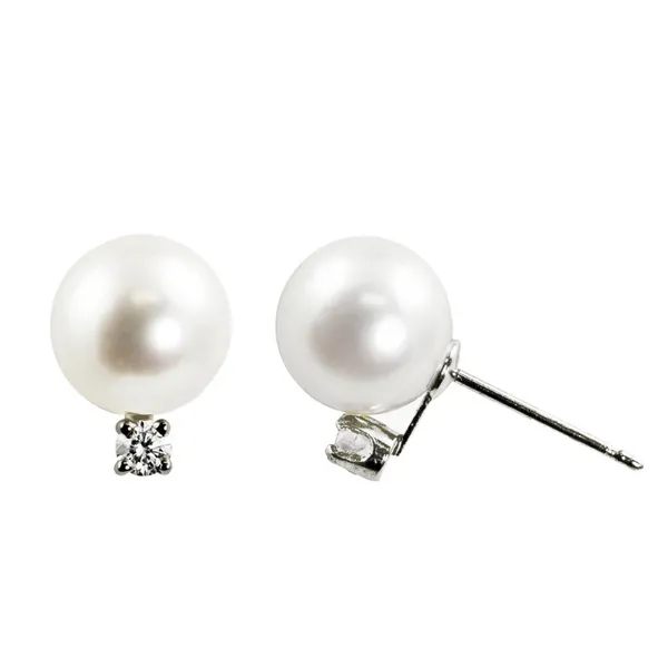 Pearl And Diamond Earrings Mitchell's Jewelry Norman, OK