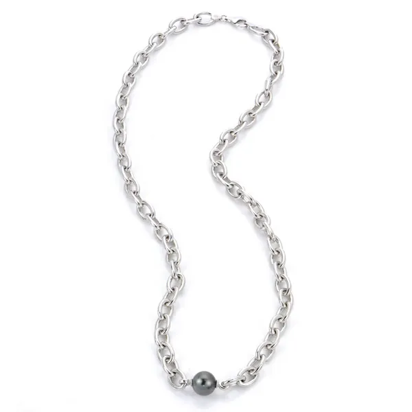 Solitaire Tahitian Pearl Necklace Mitchell's Jewelry Norman, OK