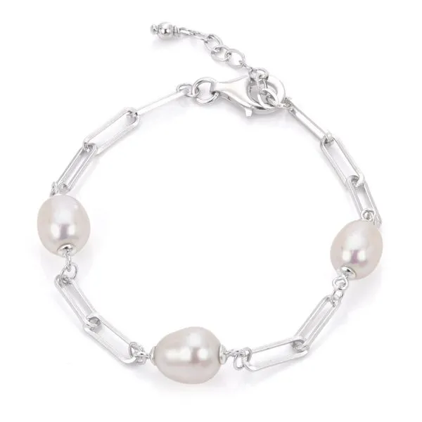 Paperclip Pearl Bracelet by Imperial Mitchell's Jewelry Norman, OK