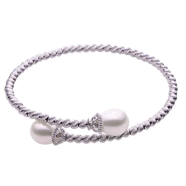 Sterling Silver Pearl Bangle Bracelet by Imperial Mitchell's Jewelry Norman, OK