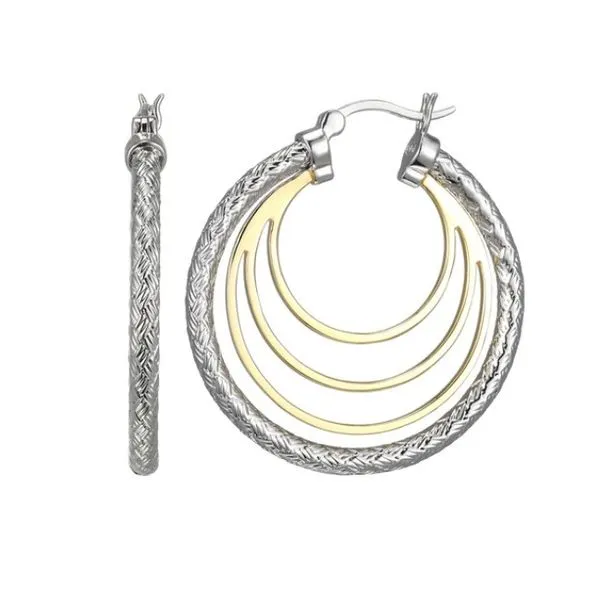 Patterned Hoops Mitchell's Jewelry Norman, OK