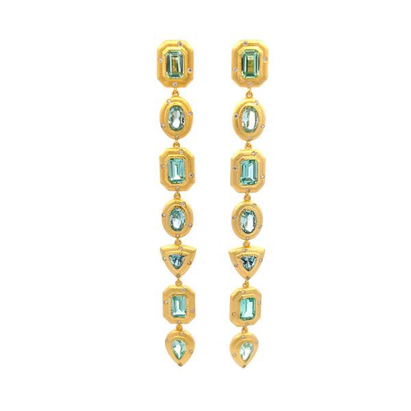 Lab Created Green Sapphire Earrings Mitchell's Jewelry Norman, OK