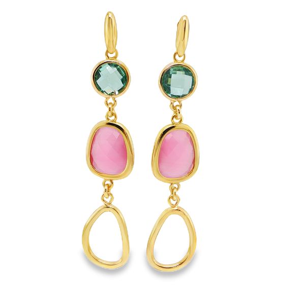 Plated Gold Drop Earrings Mitchell's Jewelry Norman, OK