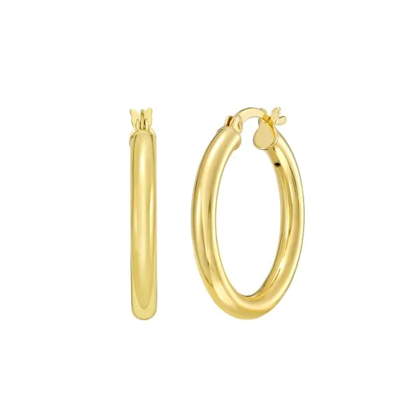 Gold Plated Hoop Earrings Mitchell's Jewelry Norman, OK