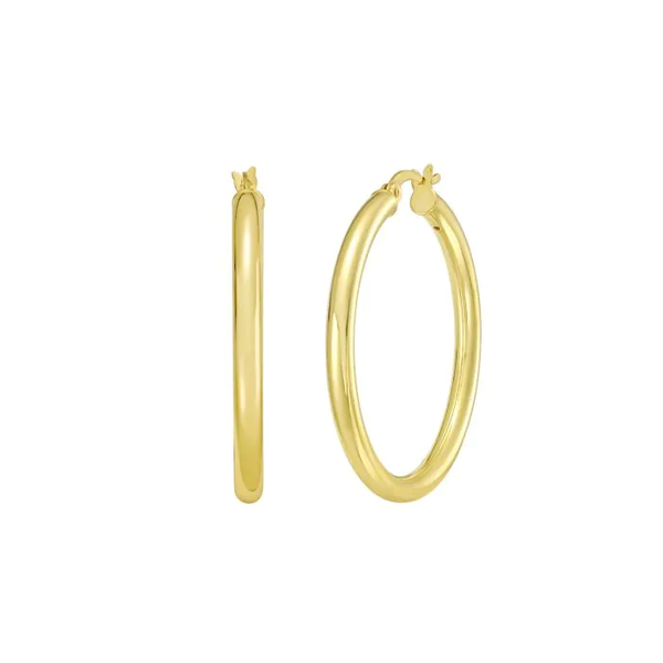 Gold Plated Hoop Earrings Mitchell's Jewelry Norman, OK