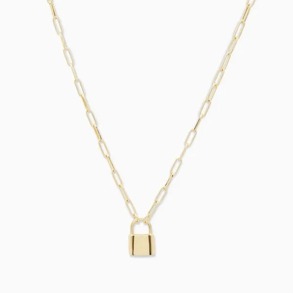 Kara Padlock Necklace by Gorjana Mitchell's Jewelry Norman, OK