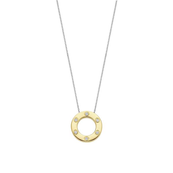 Gold Plated Circle Necklace Mitchell's Jewelry Norman, OK