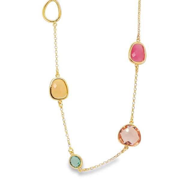 Plated Gold Station Necklace - Long Mitchell's Jewelry Norman, OK