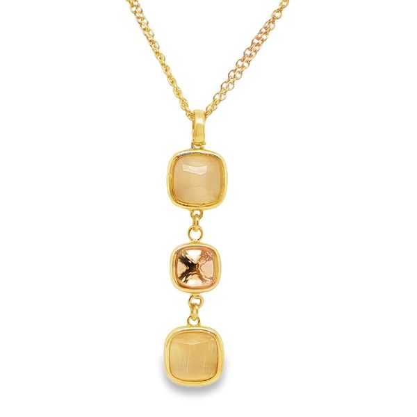 Plated Gold Honey Crystal Necklace Mitchell's Jewelry Norman, OK