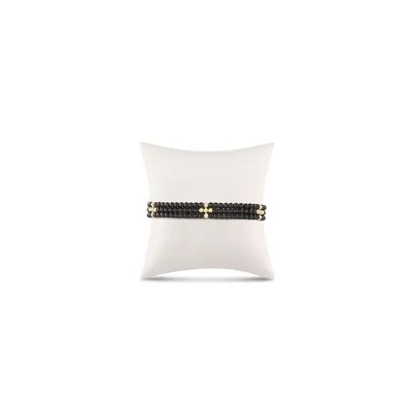 3 Strand Beaded Bracelet in Hematite by E Newton Mitchell's Jewelry Norman, OK