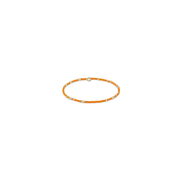 Hope Unwritten Bead Bracelet in Orange by E Newton Mitchell's Jewelry Norman, OK