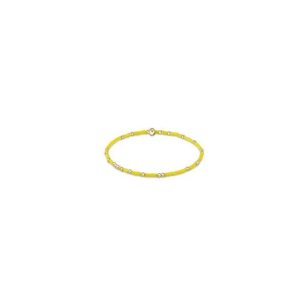 Hope Unwritten Bead Bracelet in Yellow by E Newton Mitchell's Jewelry Norman, OK