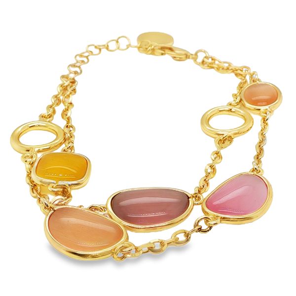Gold Plated Double Row Bracelet Mitchell's Jewelry Norman, OK