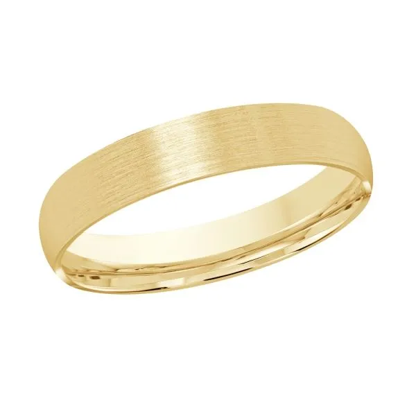 Gold Satin Finished Wedding Band Mitchell's Jewelry Norman, OK