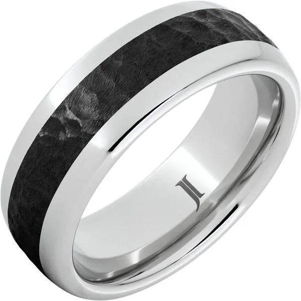 Serinium And Hammered Black Ceramic Band Mitchell's Jewelry Norman, OK