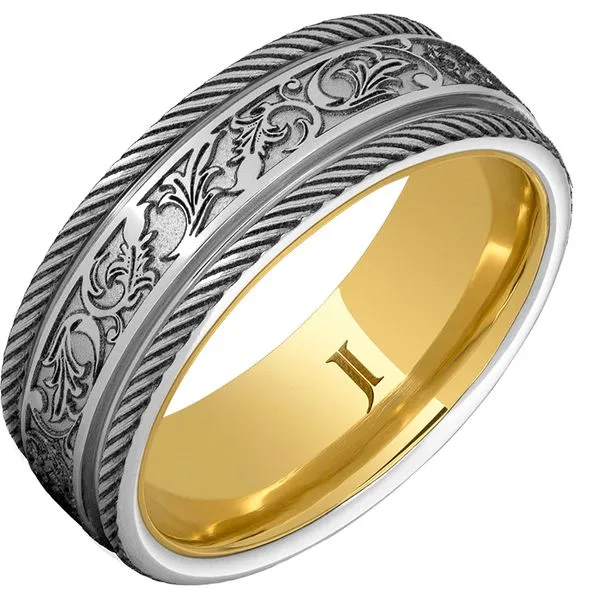 Serinium Band With Hidden Gold Inlay Mitchell's Jewelry Norman, OK
