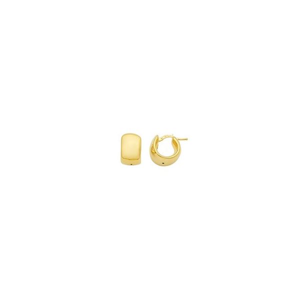 Yellow Gold Huggie Earrings by Quality Gold Mitchell's Jewelry Norman, OK
