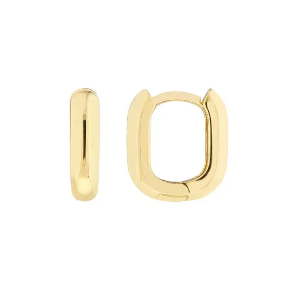 Yellow Gold Huggie Earrings by Midas Mitchell's Jewelry Norman, OK