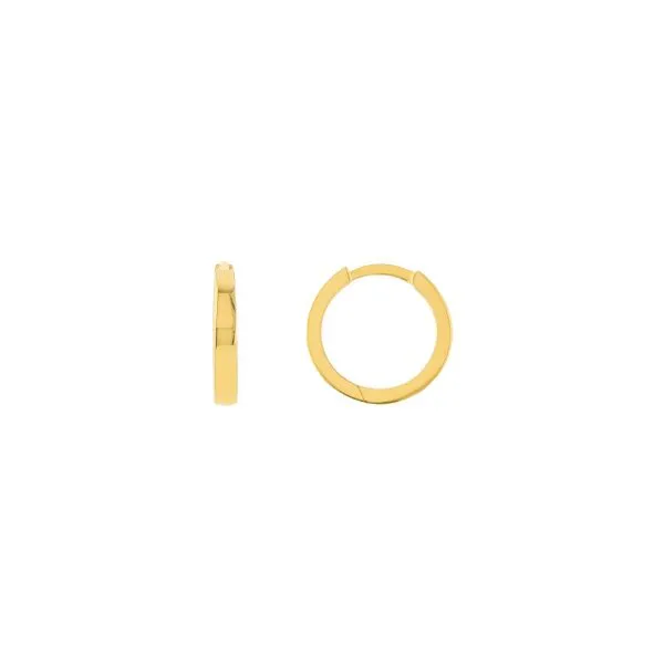 Yellow Gold Huggie Earrings by Midas Mitchell's Jewelry Norman, OK