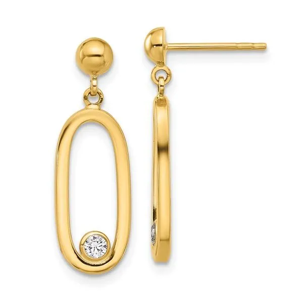 CZ Dangle Earrings Mitchell's Jewelry Norman, OK