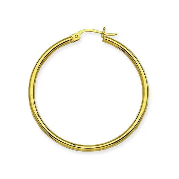Yellow Gold Hoop Earrings Mitchell's Jewelry Norman, OK