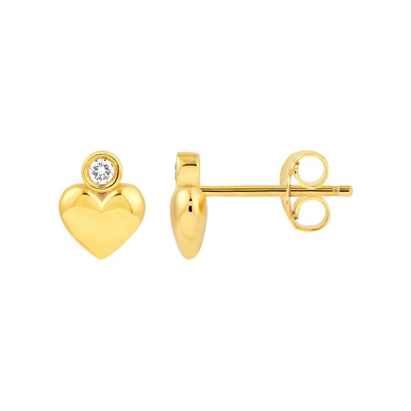 Heart Stud Earrings Mitchell's Jewelry Norman, OK