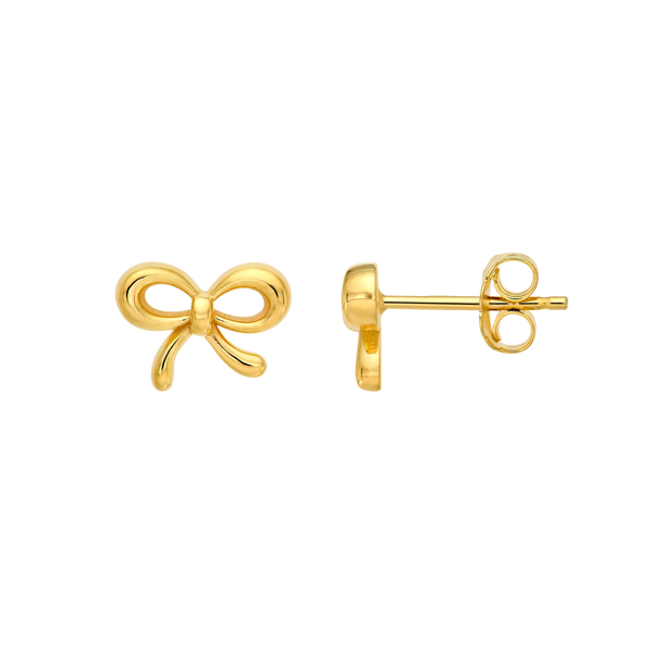 Gold Bowtie Earrings Mitchell's Jewelry Norman, OK