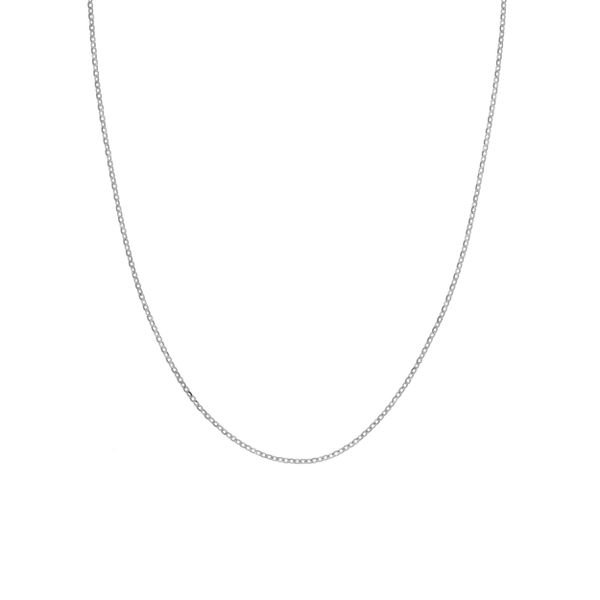 Crystal Cable Chain in White Gold by Midas Mitchell's Jewelry Norman, OK